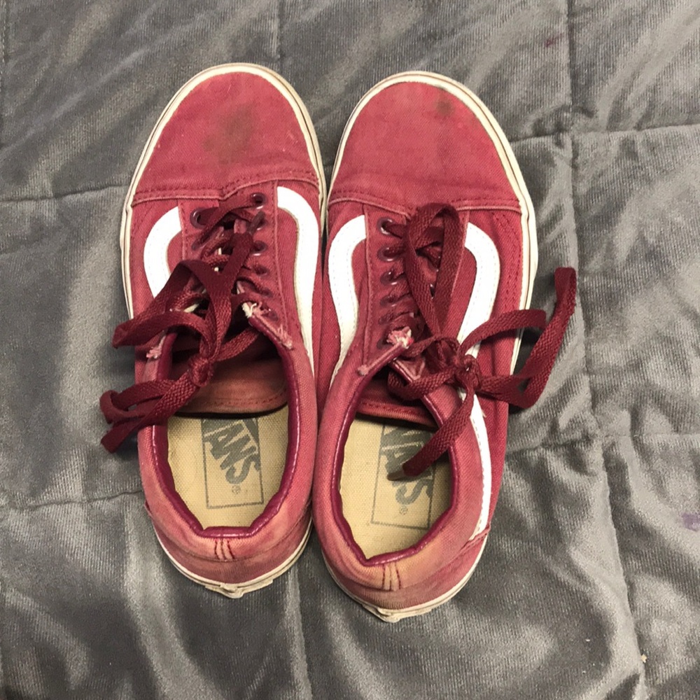 Burgundy Vans